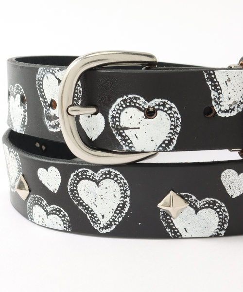 Little Willow / リトルウィロー】HEART LEATHER BELT EX（ベルト