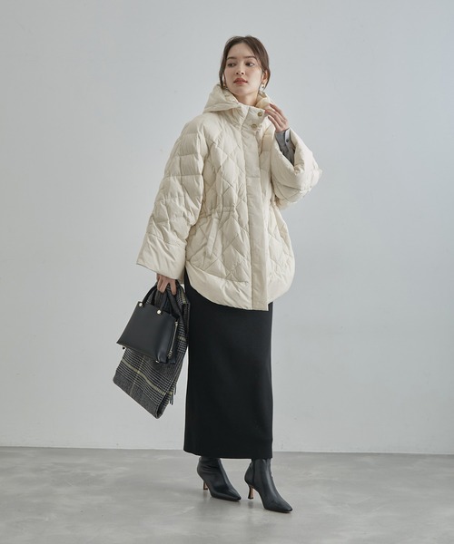 ROPE'（ロペ）の「【TAION×LIMONTA】ポンチョ キルティング フーデッド