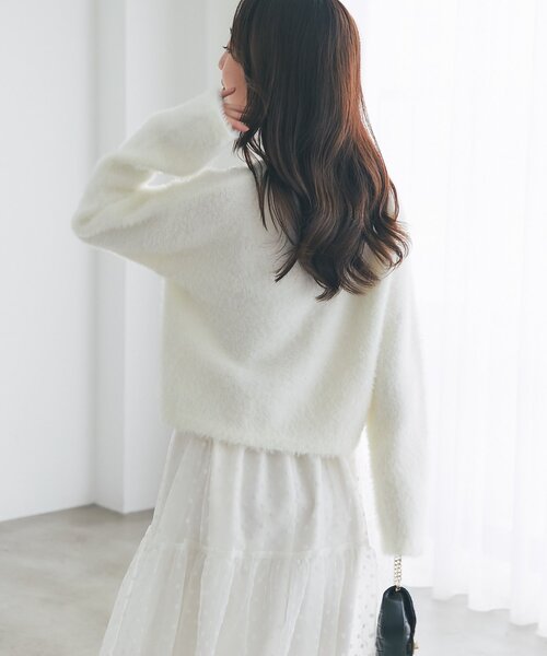 お気に入り選挙3位！】フェザーヤーンビジュー刺繍ジャケット