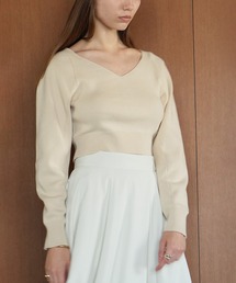 CLANE（クラネ）の「WIDE CHECK HAND KNIT（ニット/セーター）」 - WEAR