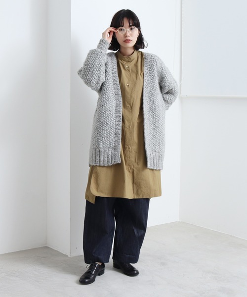 yuni（ユニ ）の「ネパールハンドニット ミドルカーディガン