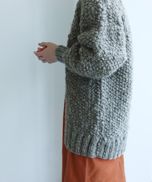 yuni（ユニ ）の「ネパールハンドニット ミドルカーディガン