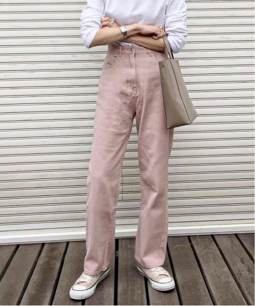 在庫限り》フラッシャー付オリジナルストレートデニム（デニムパンツ