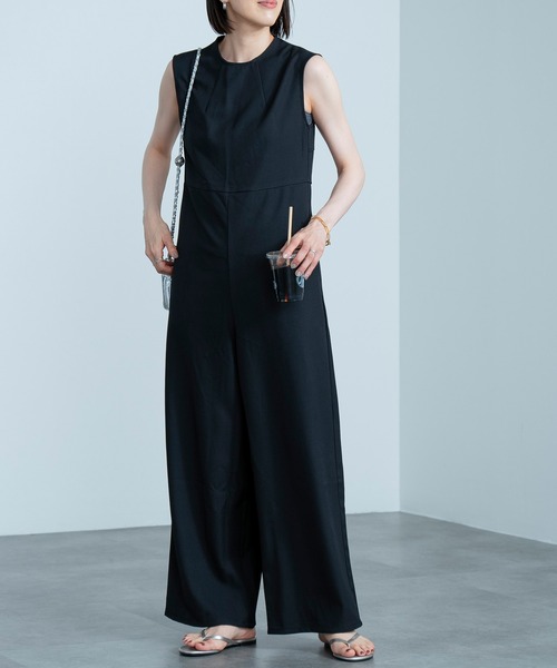バックオープンオールインワン / バックコンシャス 背中開き ロング丈