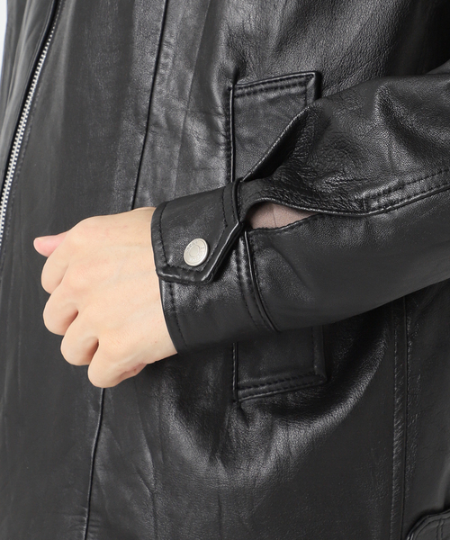 セール】UPCYCLE LETHER BLOUSON / アップサイクルレザーブルゾン