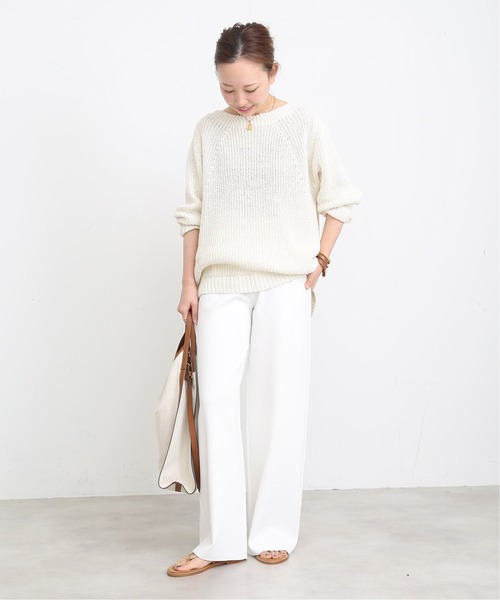 セール】Lily Linen アゼ プルオーバー（ニット/セーター）｜Deuxieme