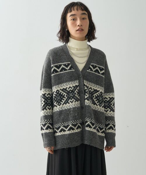 ISAMKATAYAMA BACKLASH ノルディック柄カーディガン サイズ3