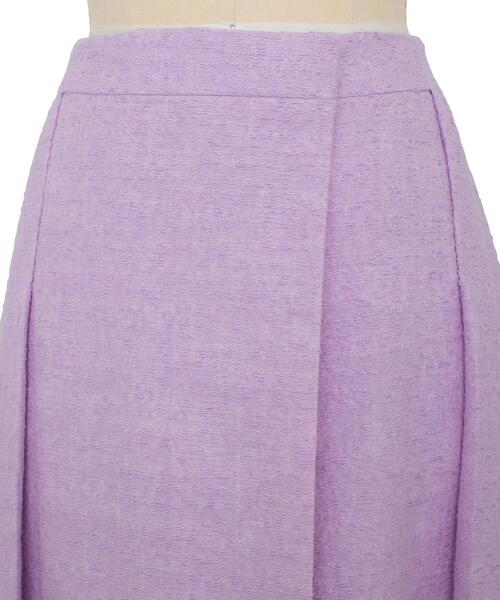 Drawer（ドゥロワー）の「Drawer ツイードフリンジラップスカート