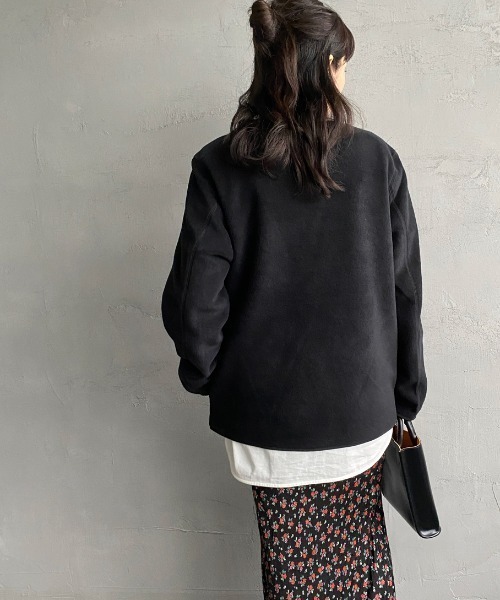 DANTON/ダントン] フリース ノーカラープルオーバー（その他アウター