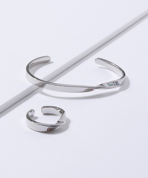 Paul Smith（ポールスミス）の「TWISTED LOGO PLATE BANGLE / 553970