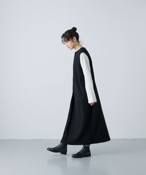 かぐれ（カグレ）の「ウールタックジャンパースカート（ワンピース