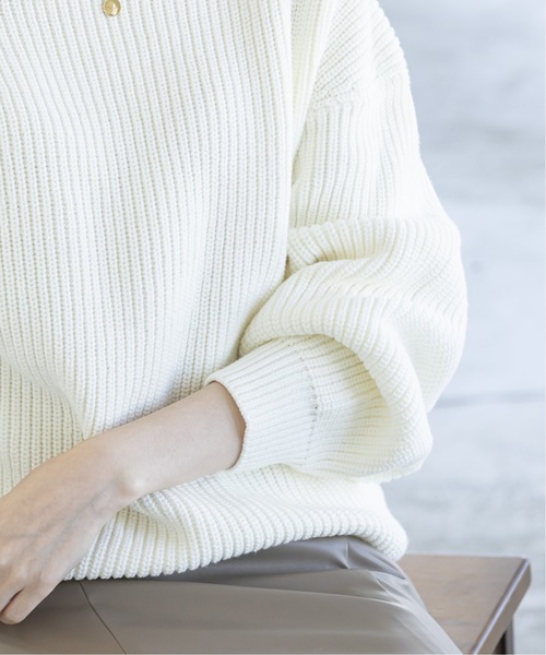 Noble（ノーブル）の「《追加》片畦ボートネックプルオーバー 2