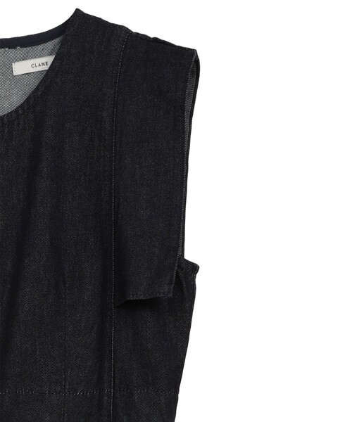 CLANE/クラネ】SQUARE SLEEVE DENIM ALL IN ONE/スクエアスリーブ