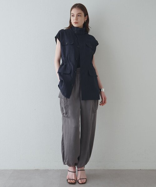 セール】【Drawing Numbers】コンチネンタルリネンベスト（ベスト