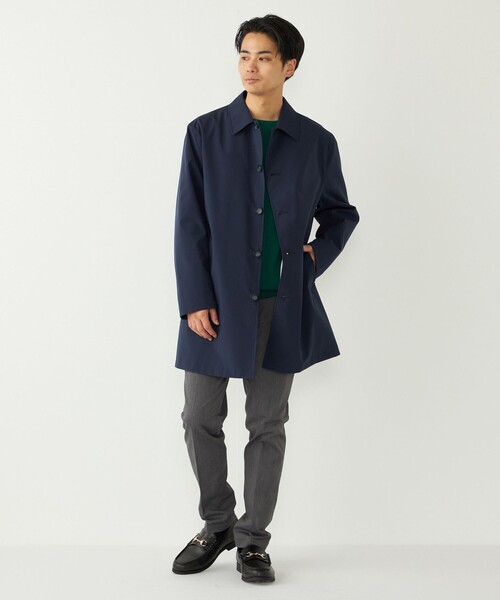 SHIPS Colors:〈撥水・防風〉ステンカラー コート◇（ステンカラー
