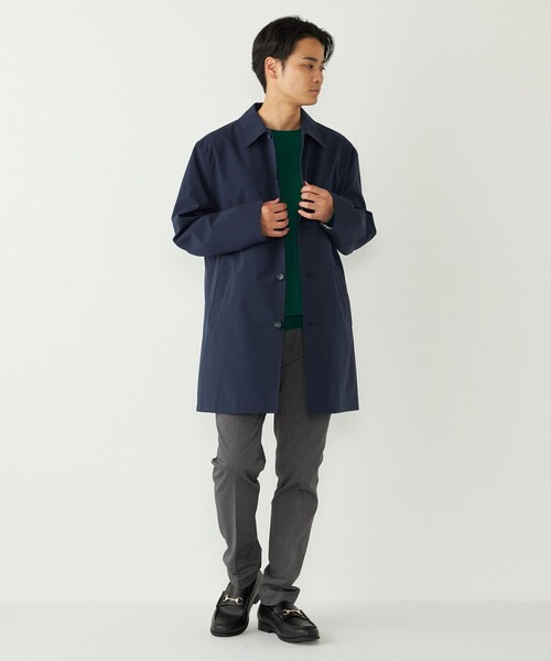 SHIPS Colors:〈撥水・防風〉ステンカラー コート◇（ステンカラー