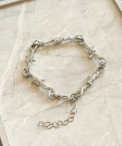 セール】有刺鉄線デザインチェーンブレスレット（ブレスレット