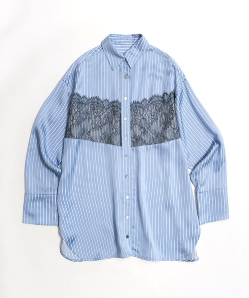 MAISON SPECIAL（メゾンスペシャル）の「Lace Docking Shirt/レース