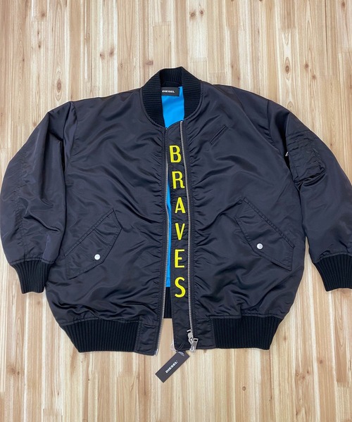 DIESEL（ディーゼル）の「Wzip ルーズシルエット MA-1 ボンバー