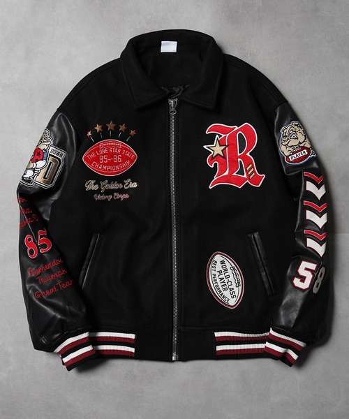 1111clothing（ワンフォークロージング）の「ワッペン刺繍 袖PU