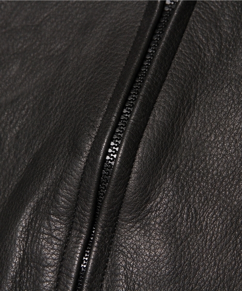 CIVILIZED（シヴィライズド）の「CIVILIZED ZIP UP LEATHER JERSEY