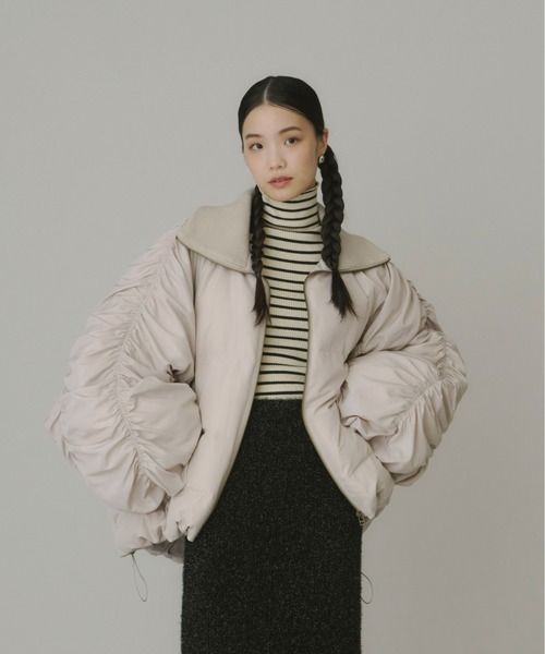 Olu.（オルドット）の「ボリュームギャザーダウン（ダウンジャケット