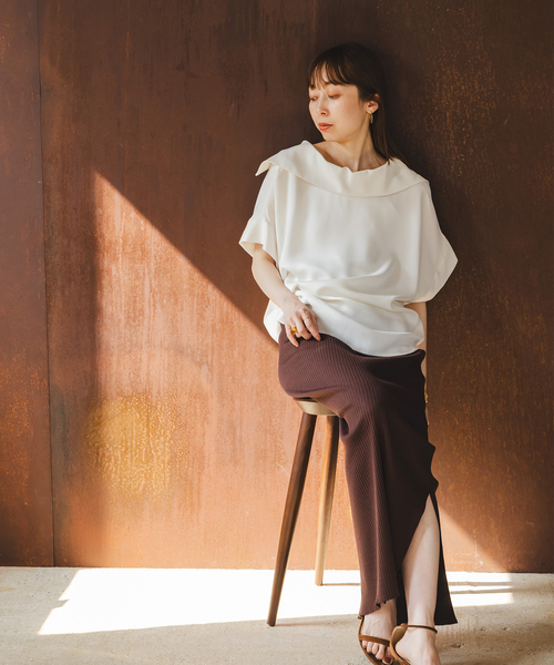 Noble（ノーブル）の「《追加》【洗える】2WAYワイドカラーキュプラ