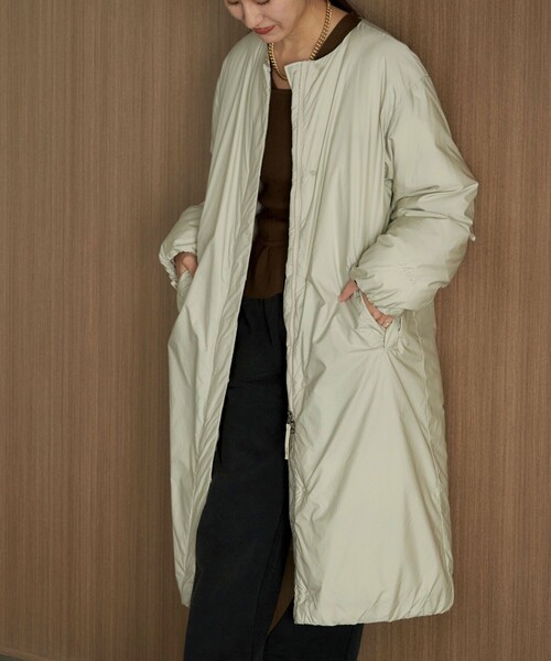 NANGA（ナンガ）の「NANGA/ナンガ NO COLLAR DOWN COAT/ノーカラー
