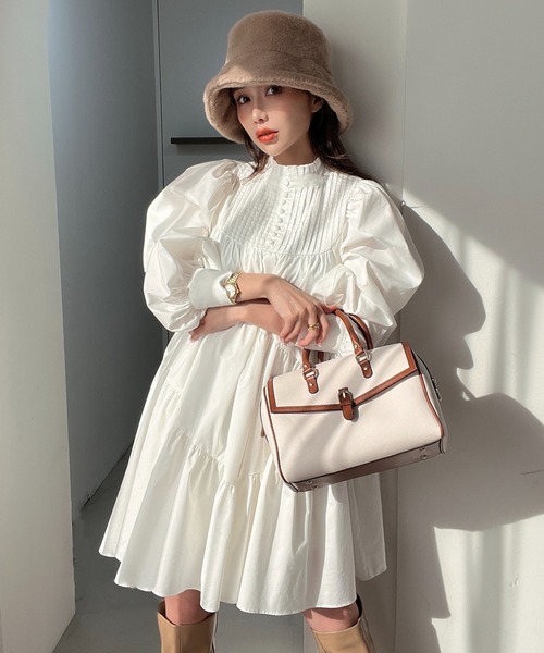 セール】アシンメトリーデザインミニワンピース（ワンピース）｜EIMY