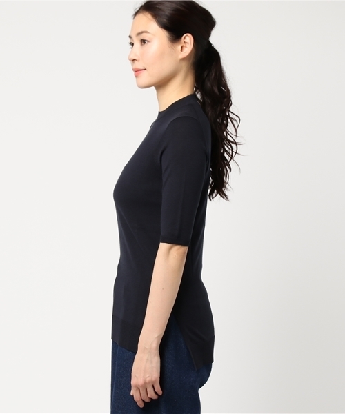 ENFOLD（エンフォルド）の「シルクコットン 5分袖TOP（ニット/セーター