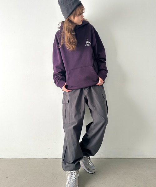 セール】HUF(ハフ)/トリプルトライアングルロゴ バックプリント ワン