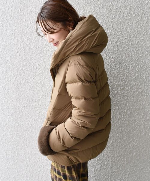 SHIPS（シップス）の「【河田フェザー】フードショートダウン