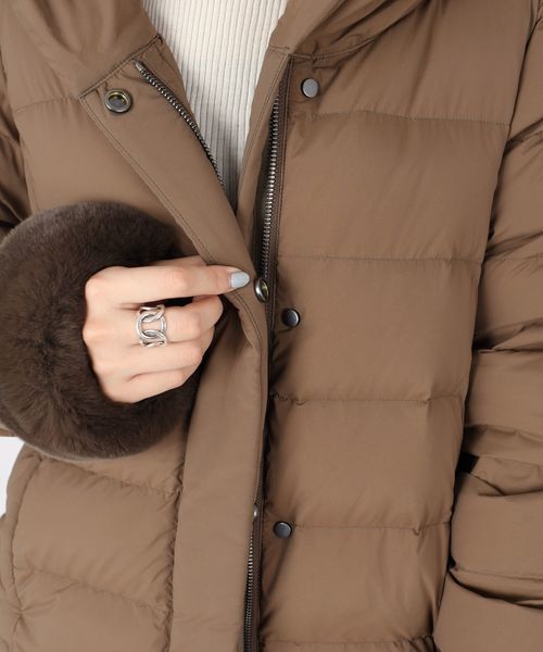 SHIPS（シップス）の「【河田フェザー】フードショートダウン