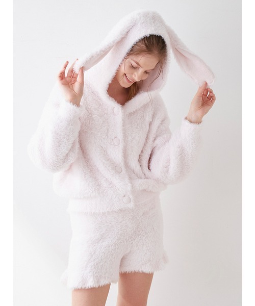 gelato pique（ジェラートピケ）の「【bunny】バニーモコフード付き