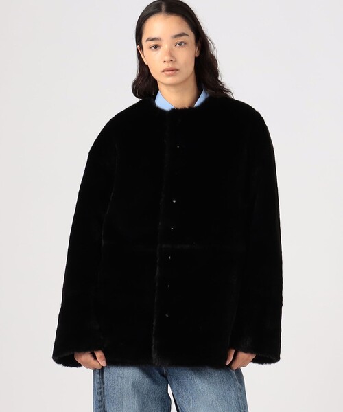 MACPHEE（マカフィー）の「フェイクムートン リバーシブルショート