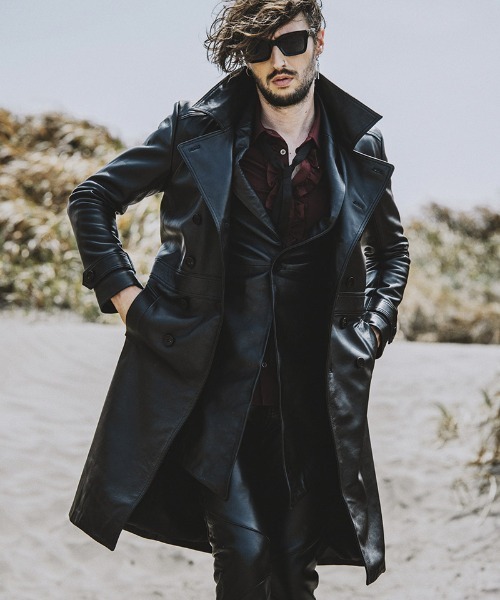 NO ID.（ノーアイディ）の「mj9479- ｼｰﾌﾟﾚｻﾞｰｼﾞｬｰﾏﾝ トレンチコート