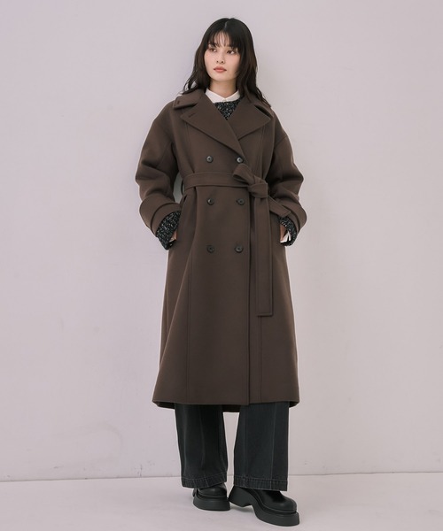 セール】【再入荷なし！！】SUPER140ビッグカラーコート｜ウール