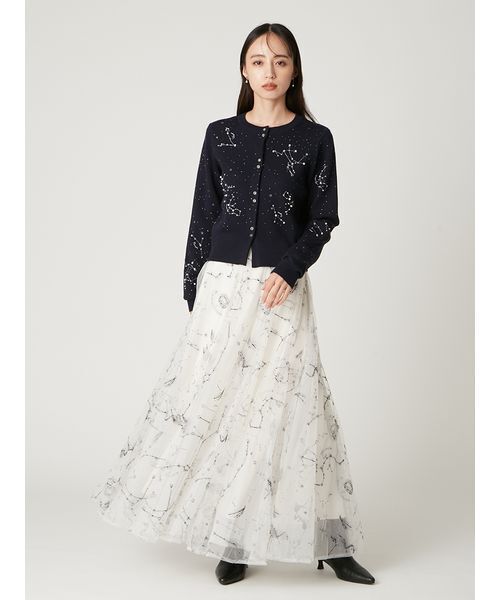 セール】エトワールエンブロイダリーチュールスカート（スカート