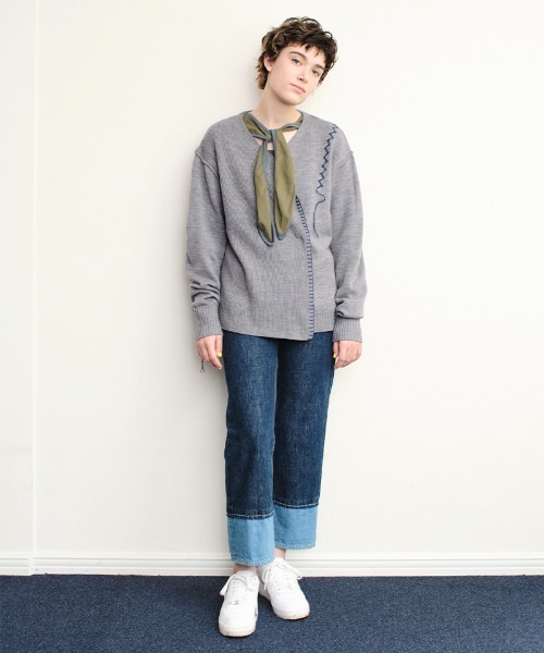 soduk（スドーク）の「stitch knit cardigan（カーディガン/ボレロ
