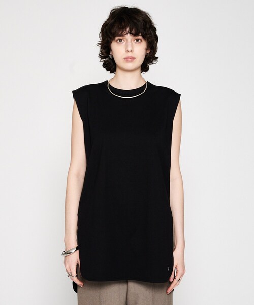 セール】【マシンウォッシュ】ノースリーブロングTシャツ（Tシャツ