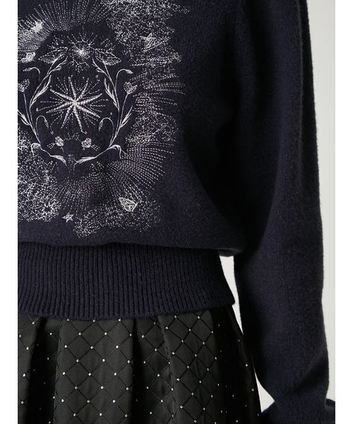 FRAY I.D（フレイアイディー）の「エトワールエンブロイダリーニット