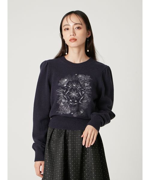 FRAY I.D（フレイアイディー）の「エトワールエンブロイダリーニット