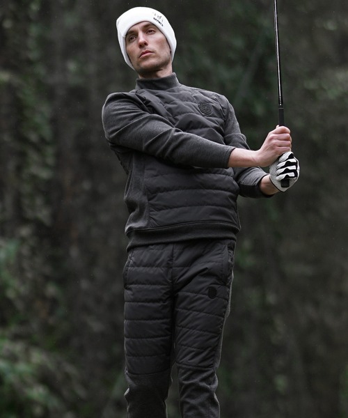 DIVINER GOLF】中綿キルト切替モックネック プルオーバー ジャケット