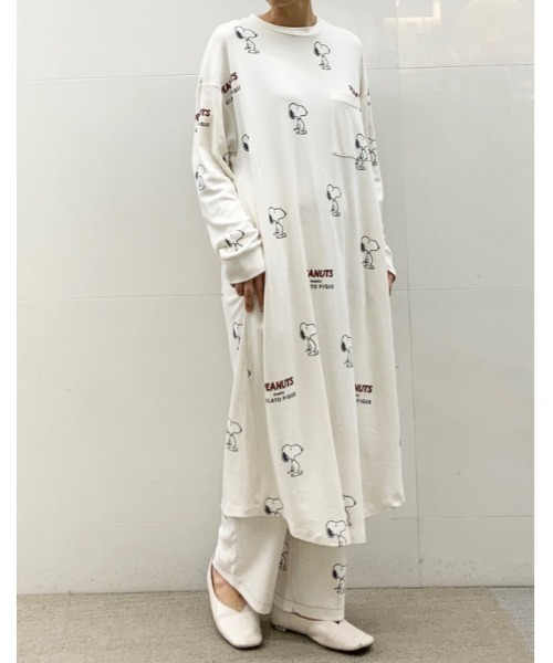 gelato pique（ジェラートピケ）の「【PEANUTS】SNOOPY柄ワンピース