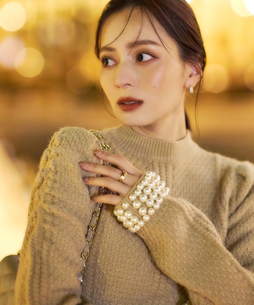 anuans（アニュアンス）の「パールニットトップス（ニット/セーター