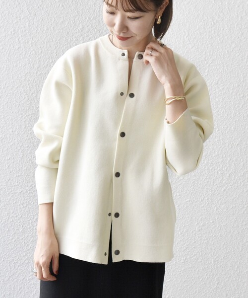 セール】SHIPS any: 〈手洗い可能〉ミラノリブ クルーネック