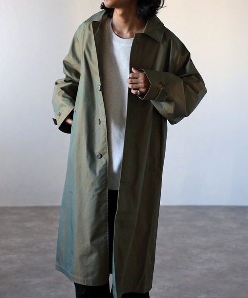 セール】【2WAY】 オーバーサイズ ルーズ ステンカラースタンドロング