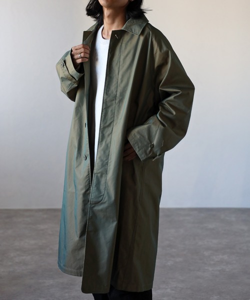 セール】【2WAY】 オーバーサイズ ルーズ ステンカラースタンドロング