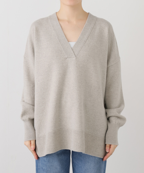セール】*追加 OLBIA Vネック プルオーバー（ニット/セーター