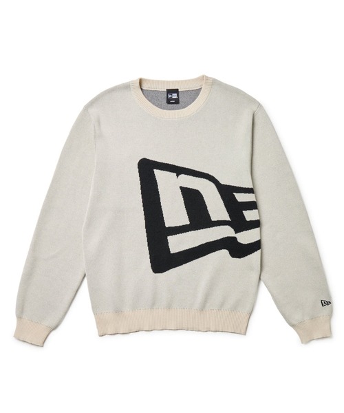 NEW ERA GOLF/ニューエラゴルフ ニットセーター フラッグロゴ オフ